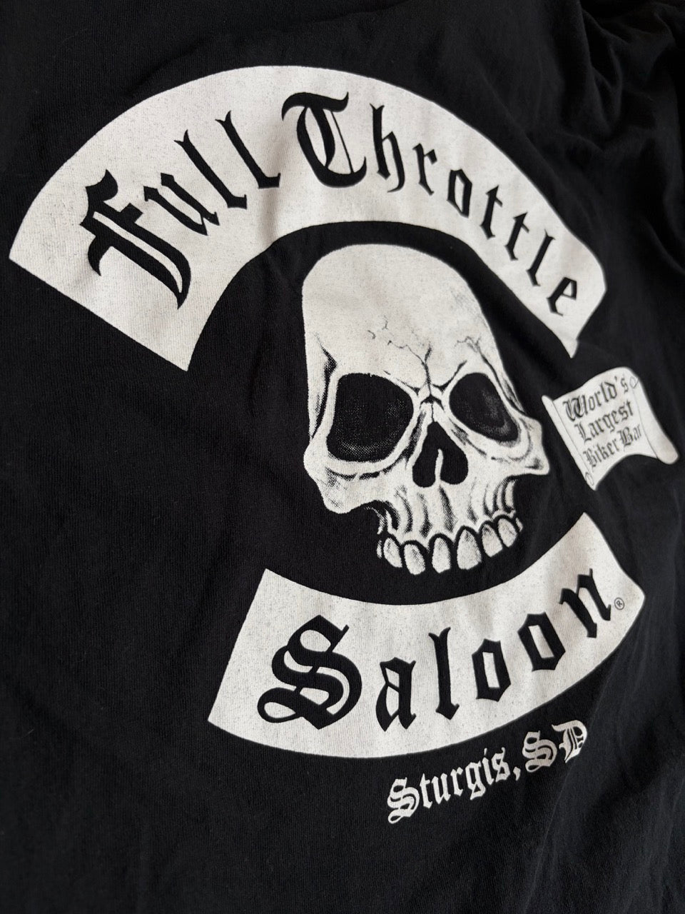 Full Throttle Saloon "World's Largest Biker Bar" Long Sleeve Tee - Size L