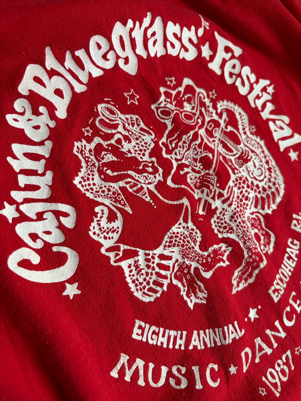 Vintage 1987 Cajun & Bluegrass Festival Tee - Size M