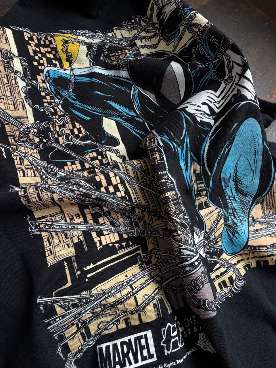 MARVEL x HUF "Black Suit Spiderman" Collab Tee - Size XL