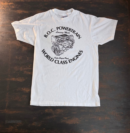 80s B.O.C. Powertrain "QUAD 4" Engine Single Stitch Tee - Size M