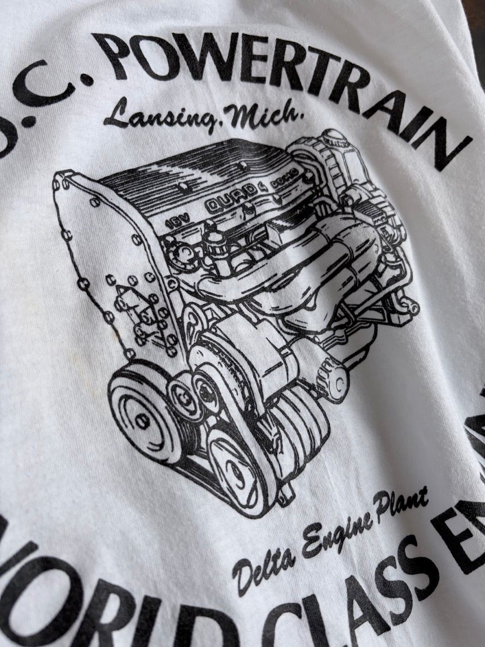 80s B.O.C. Powertrain "QUAD 4" Engine Single Stitch Tee - Size M