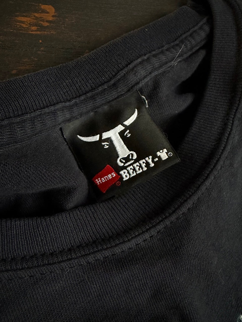 Y2K "Bad Santa" Biker Long Sleeve - Flame Sleeves & Back Print