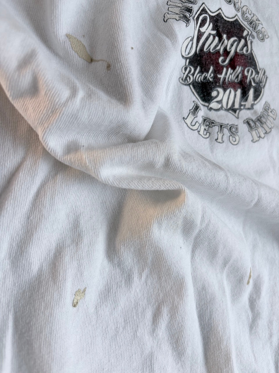 2014 "Work Sucks" Biker Back Clown Print Tee - Size XL