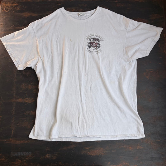 2014 "Work Sucks" Biker Back Clown Print Tee - Size XL