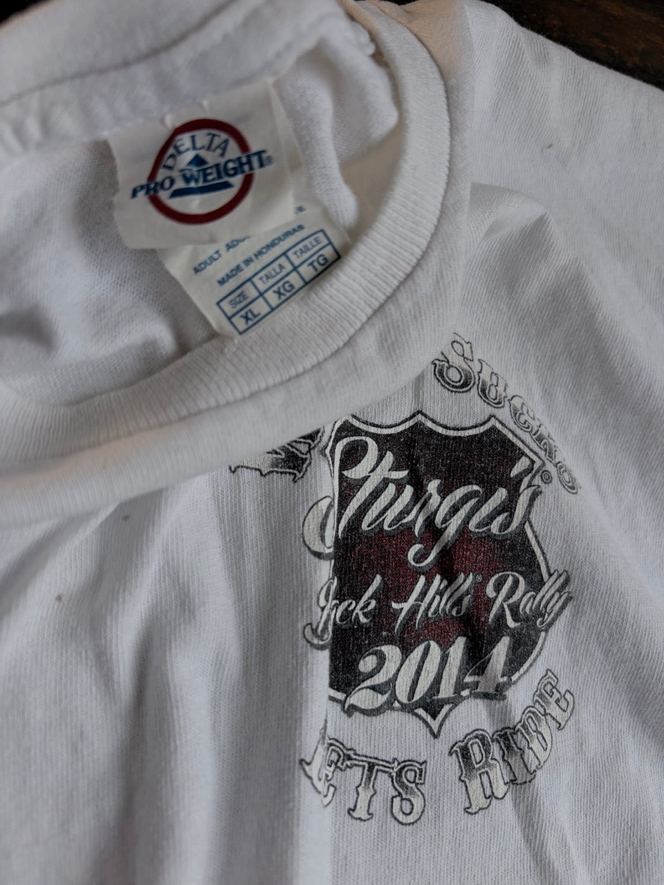 2014 "Work Sucks" Biker Back Clown Print Tee - Size XL