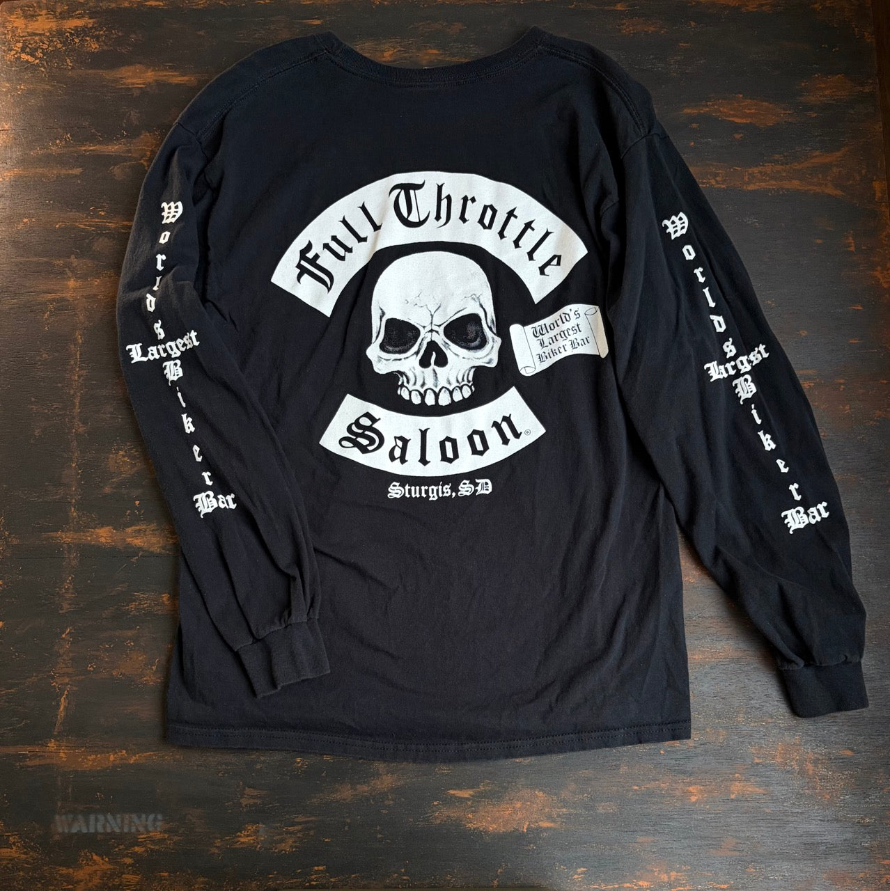 Full Throttle Saloon "World's Largest Biker Bar" Long Sleeve Tee - Size L