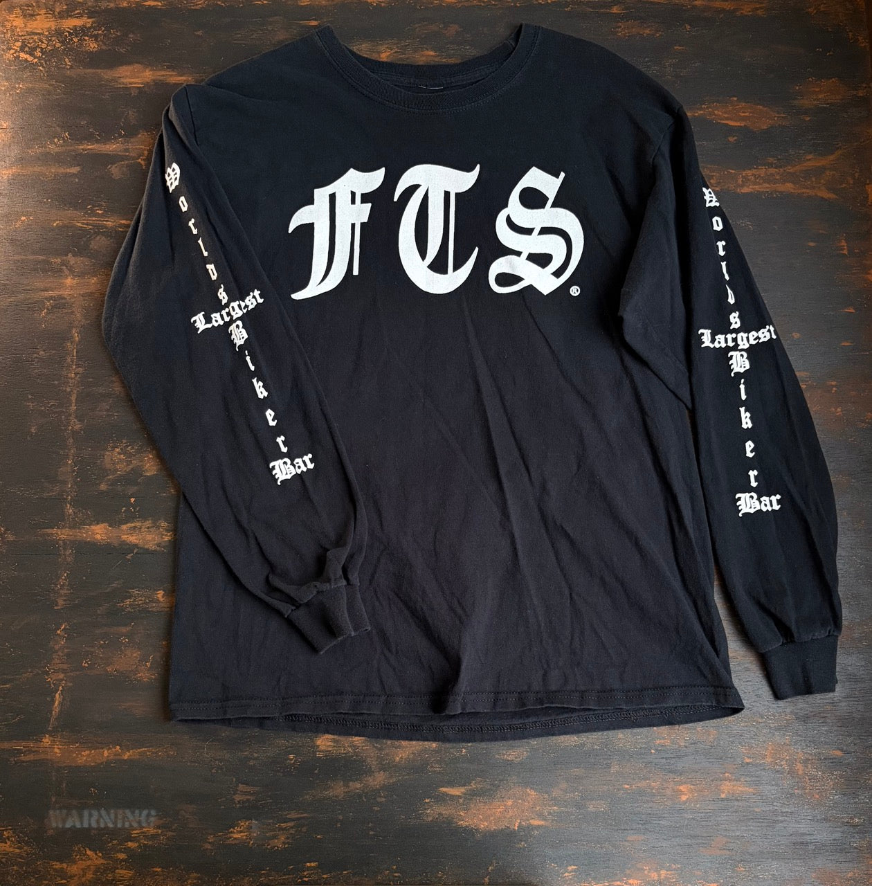 Full Throttle Saloon "World's Largest Biker Bar" Long Sleeve Tee - Size L