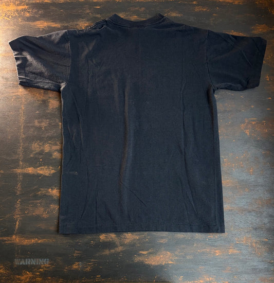 90s REBEL Skull "To The Bitter End" Single Stitch Tee - Size M