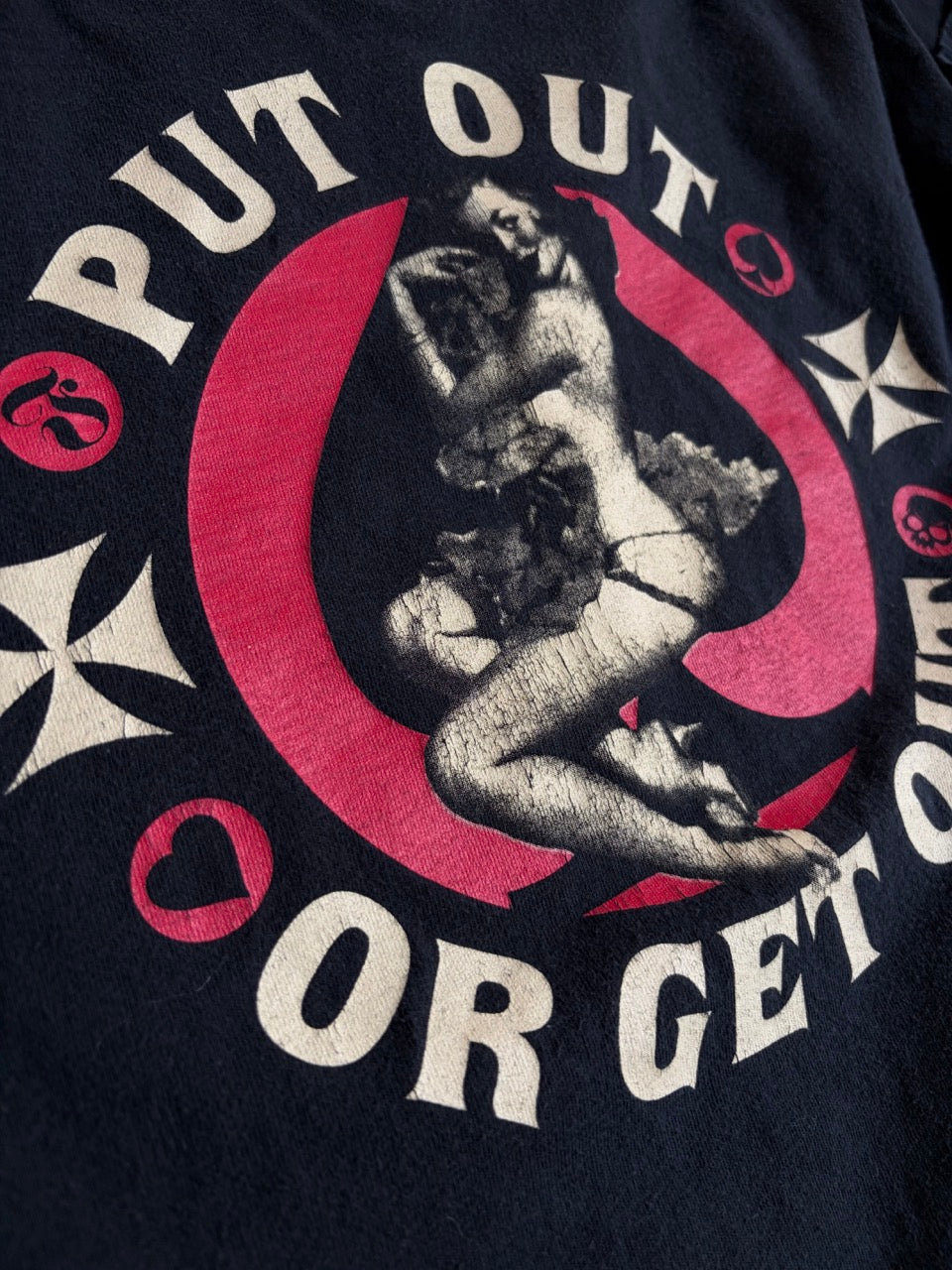 Felon Clothing Co. "PUT OUT OR GET OUT" Pin-up Girl Tee - Size M
