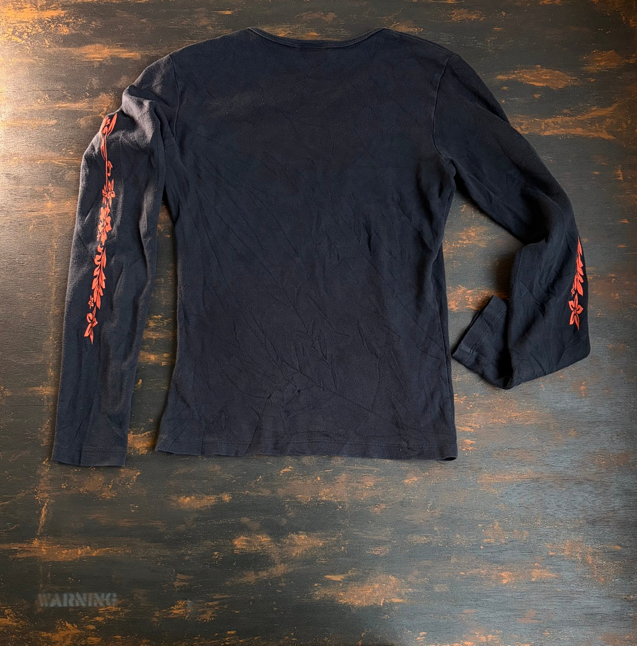 90s-00s Harley-Davidson "Tribal Floral" Made in USA L/S Tee - Women's L