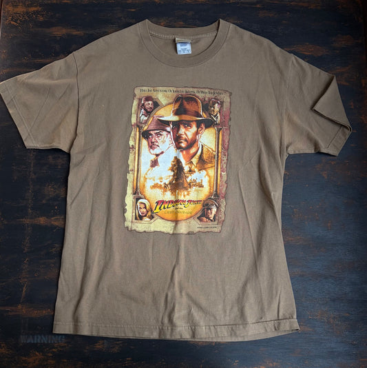 00s Indiana Jones "The Last Crusade" Graphic Movie Tee - Size L