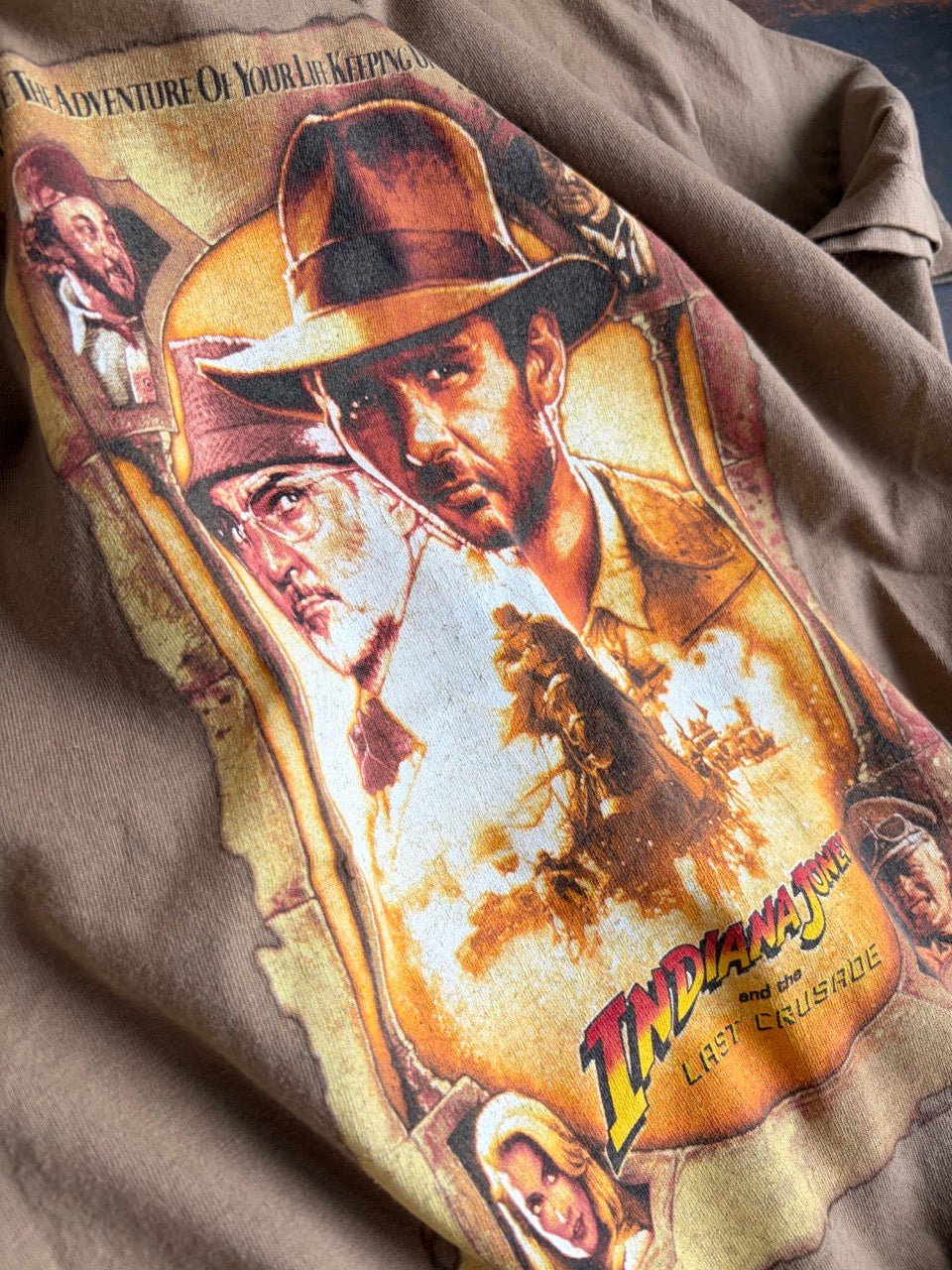 00s Indiana Jones "The Last Crusade" Graphic Movie Tee - Size L