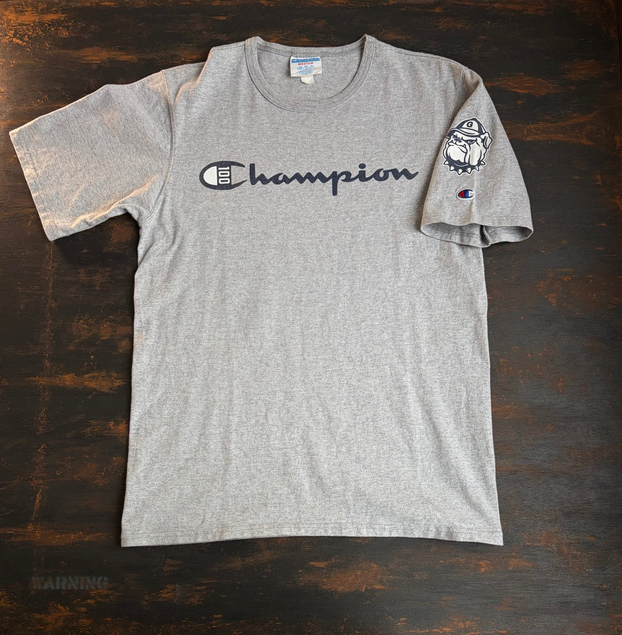 2019 Champion "100th Anniversary" Georgia Bulldogs Sleeve Graphic Tee - Size M