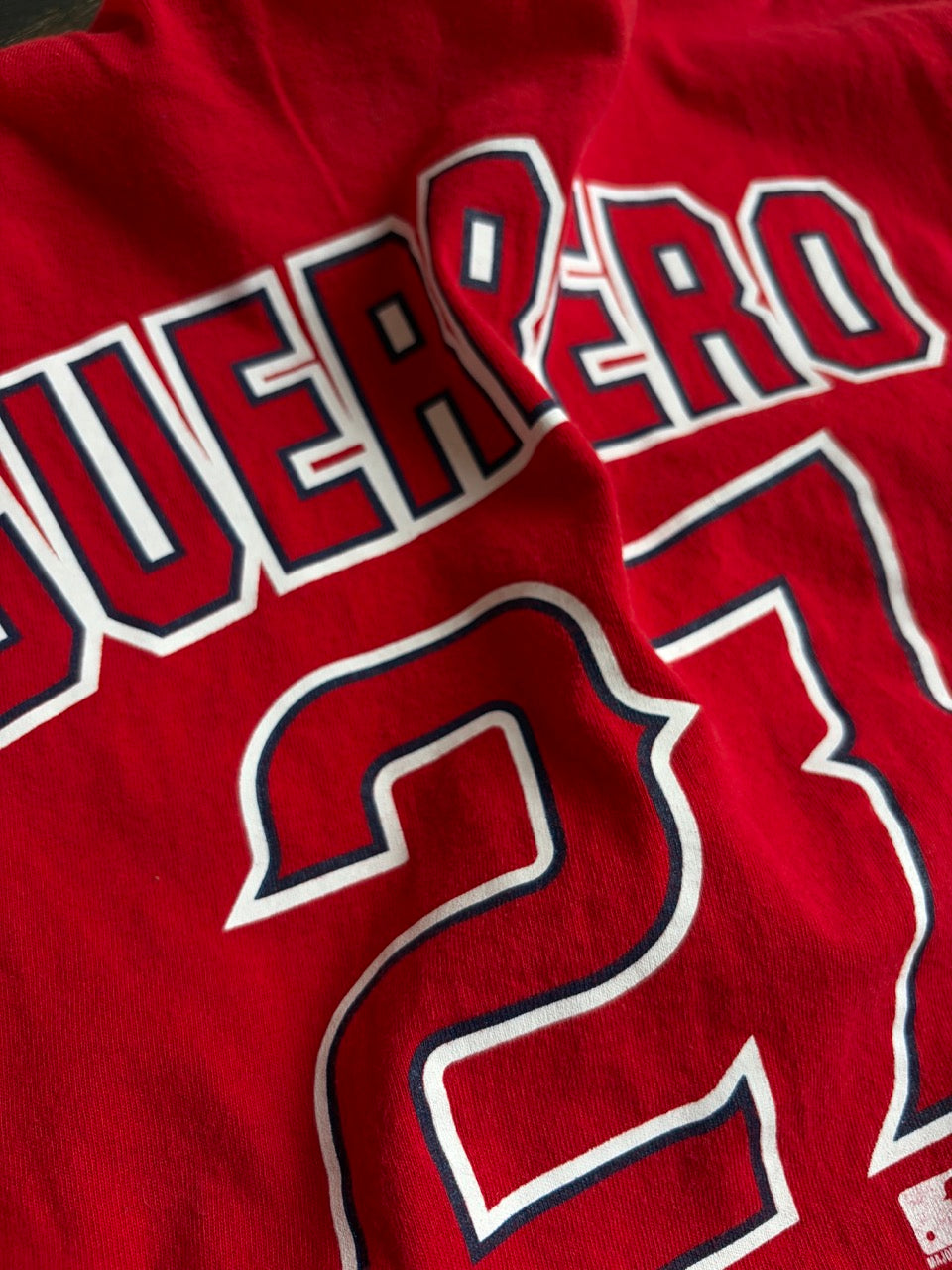 Mid-00s Los Angeles Angels "Vladimir Guerrero" #27 Name & Number Tee - Size XL
