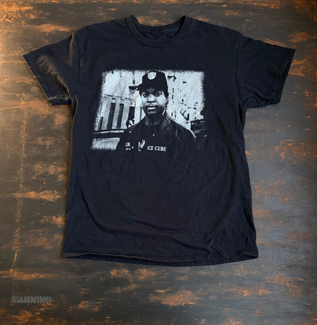 00s Ice Cube "Monochrome Portrait" Graphic Tee - Size M