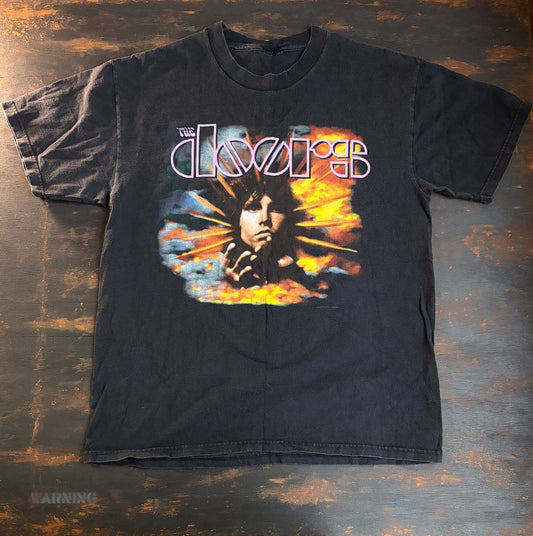 90s "Jim Morrison" The Doors Sun Portrait Graphic Tee - Size L