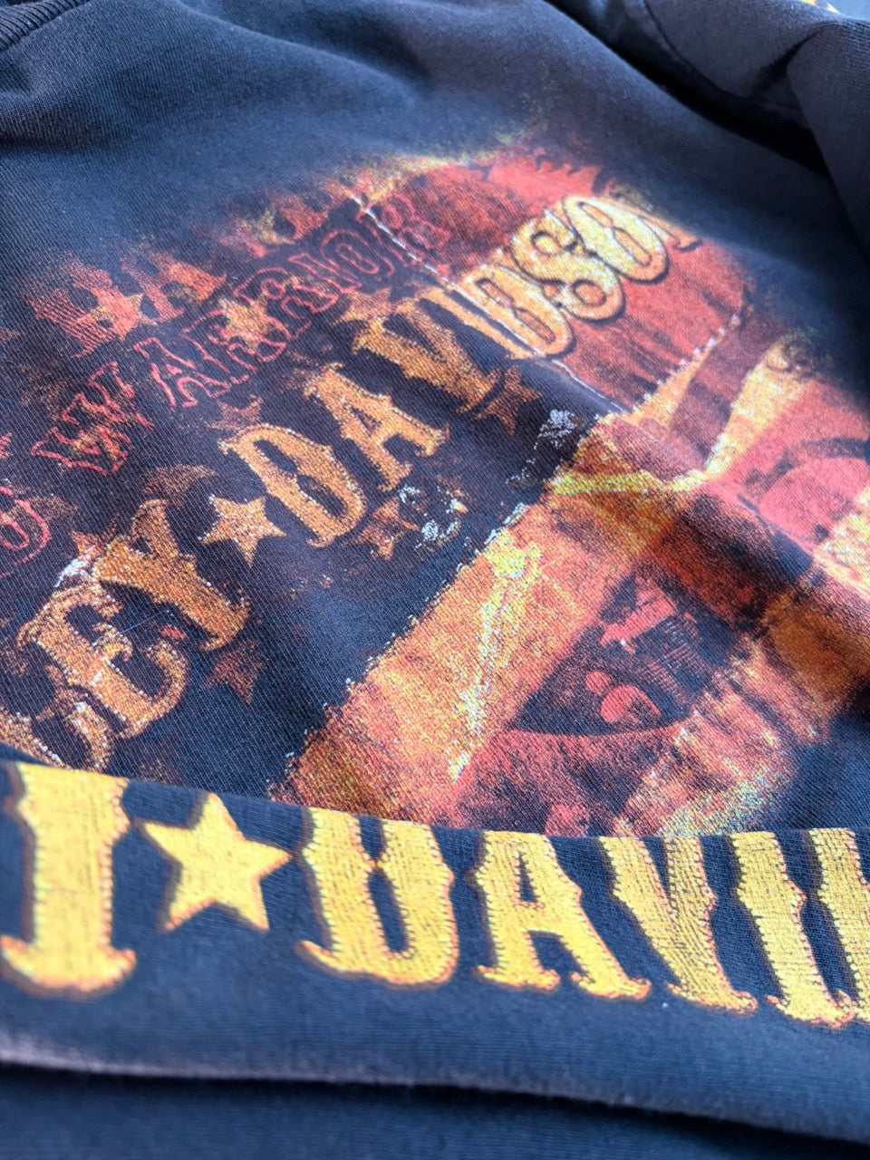 "Harley-Davidson BRANFORD, CT" Both Sides & Sleeve Print L/S Tee - Size M