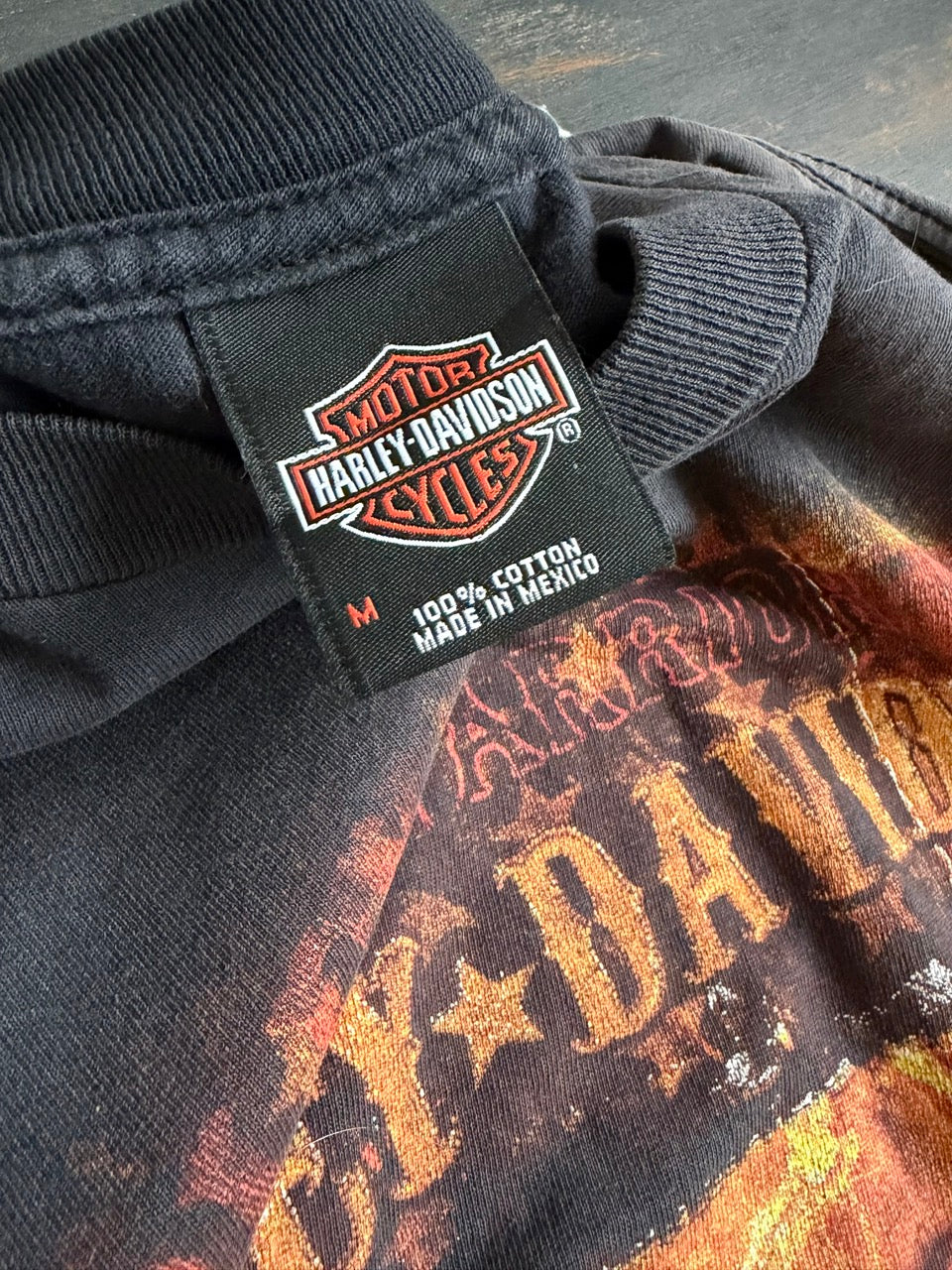 "Harley-Davidson BRANFORD, CT" Both Sides & Sleeve Print L/S Tee - Size M