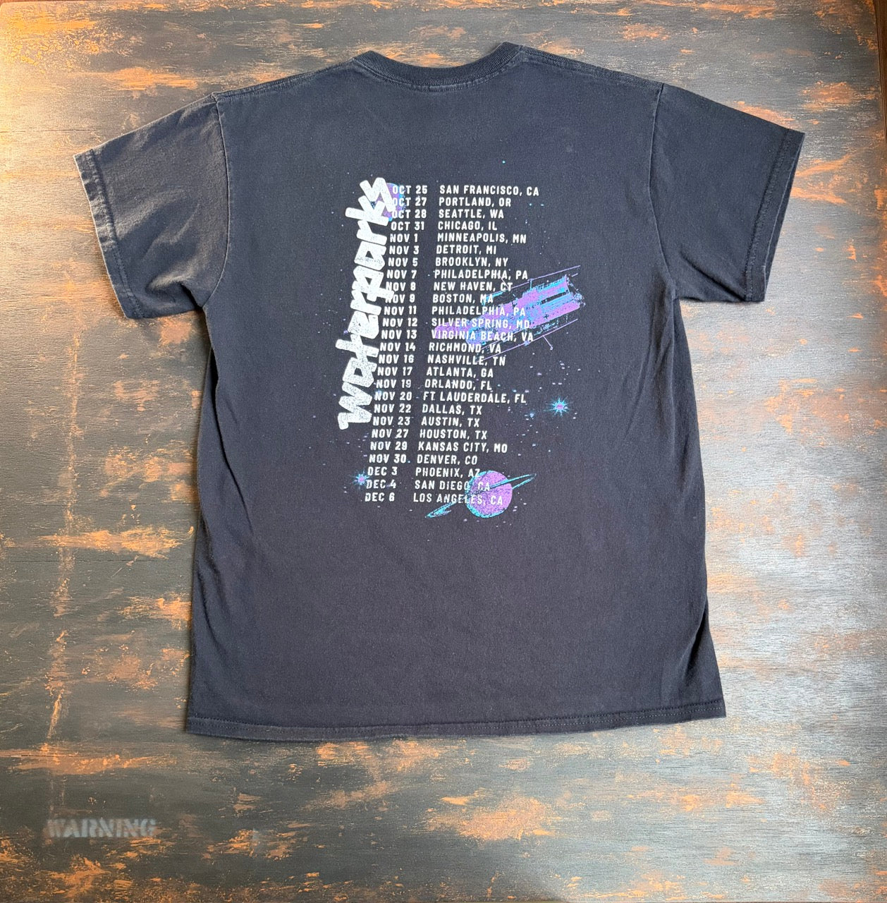 2020s "WATERPARKS" A Night Out on Earth Tour Tee - Size M