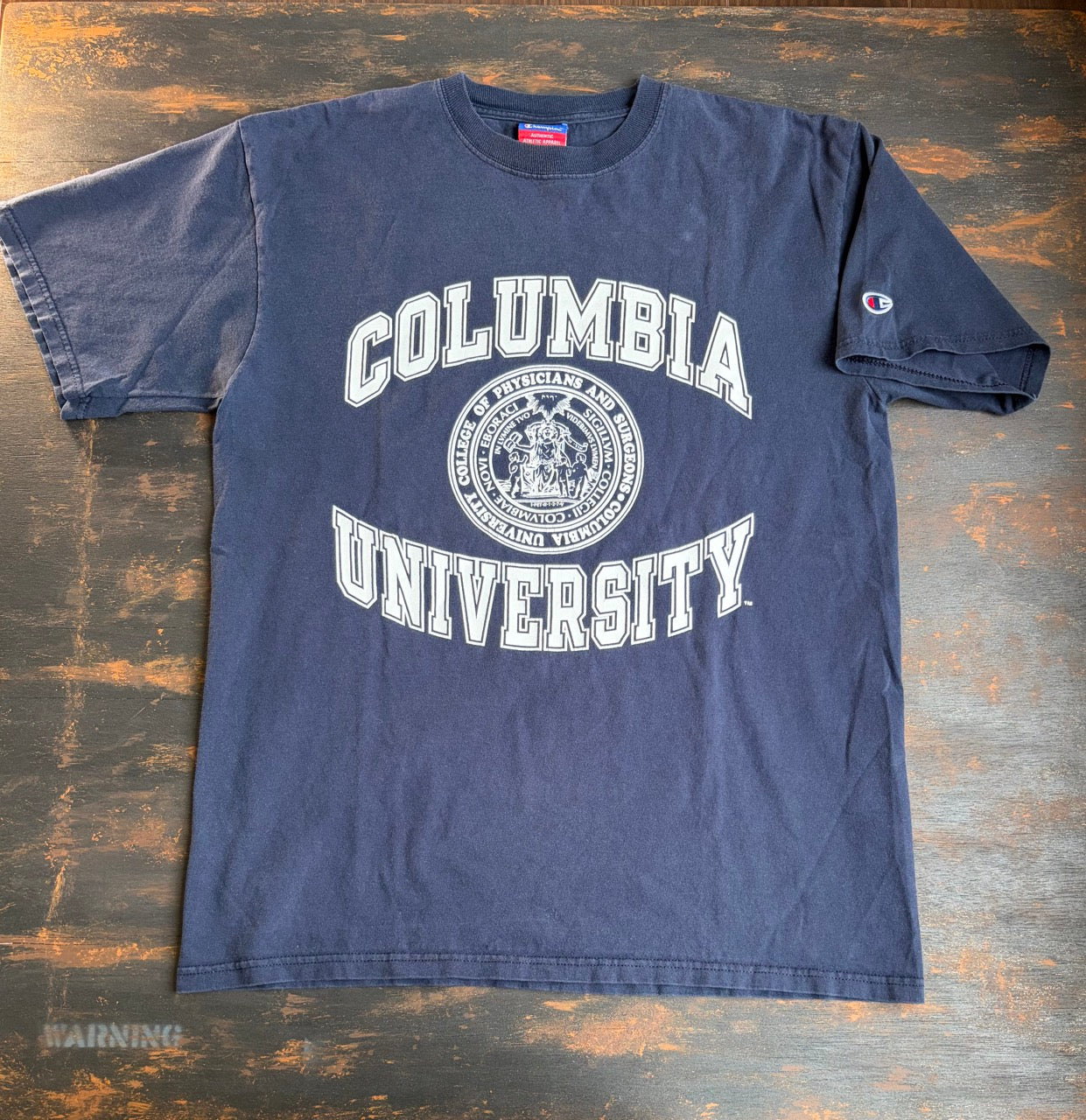 2000s "COLUMBIA UNIVERSITY Seal" Champion College Tee - Size L