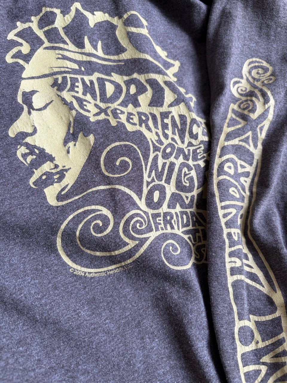 2000s "JIMI HENDRIX" AAA Tag Sleeve Graphic L/S Tee - Size M