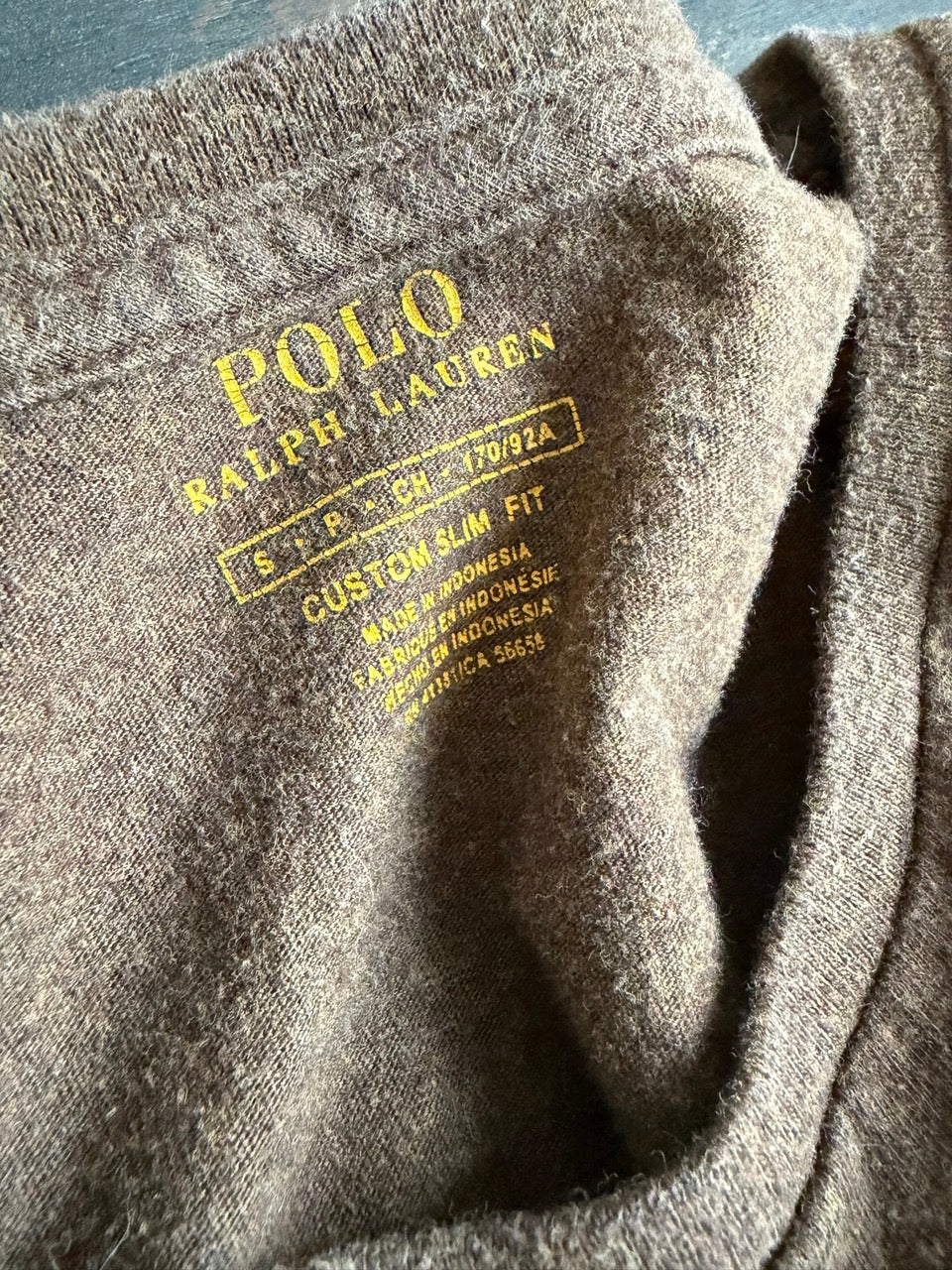 "POLO RALPH LAUREN" Pima Cotton Small Embroidery L/S Tee - Size S