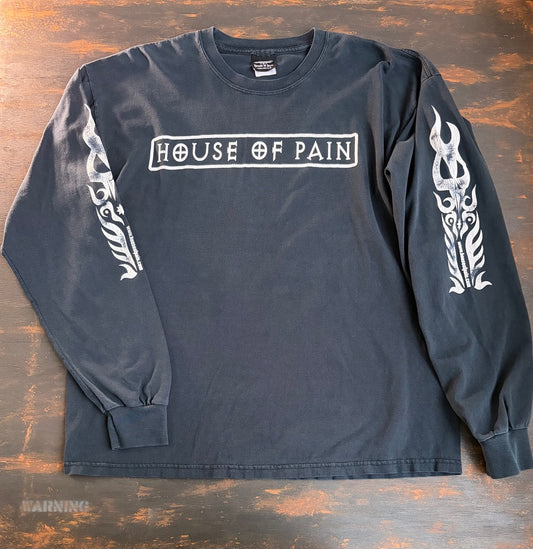 2000s "HOUSE OF PAIN" Sleeve Graphic Heavyweight L/S Tee - Size XL