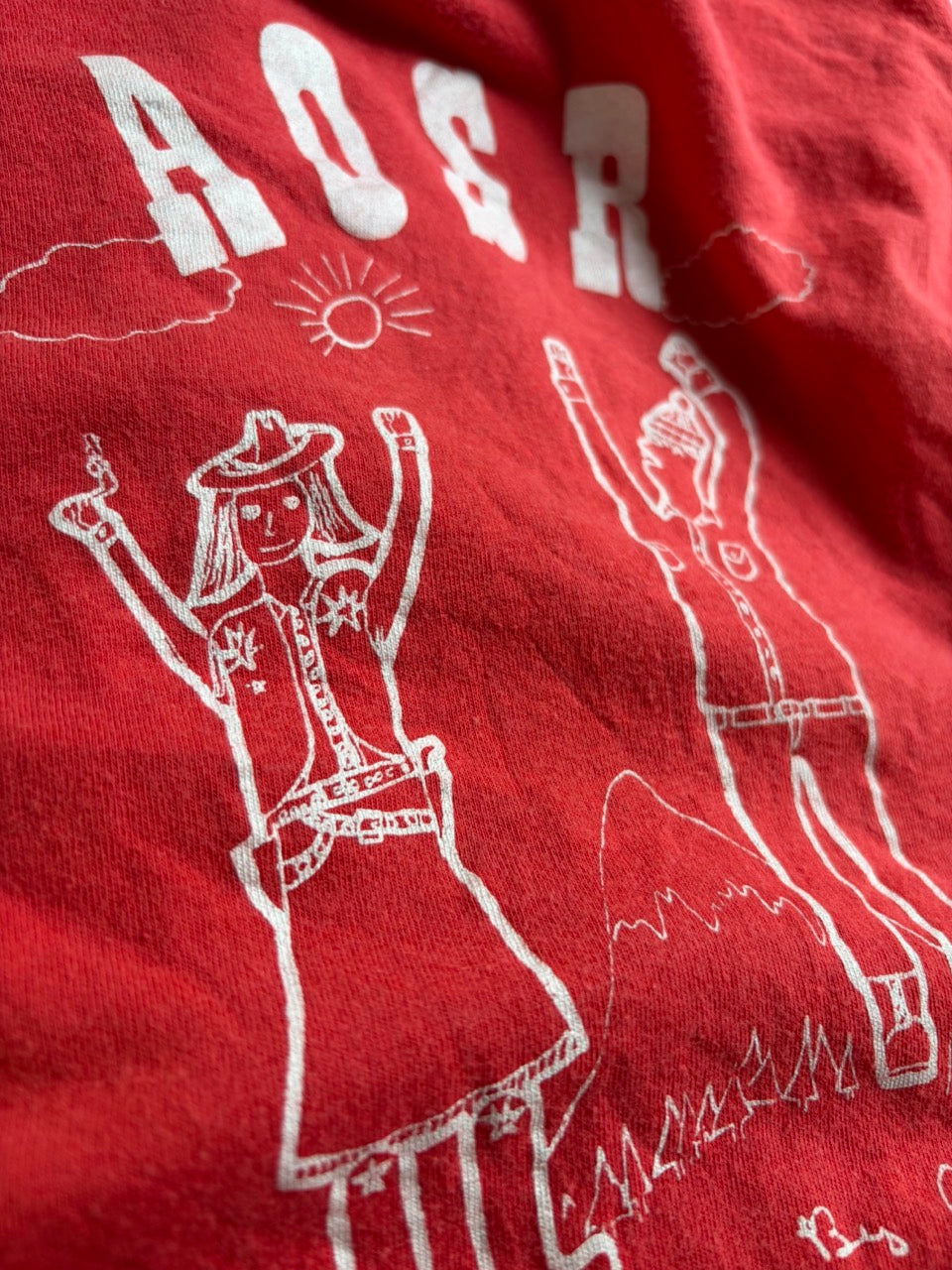 1980s "AOSR HEROES" Single Stitch Raglan Tee - Size Kids M