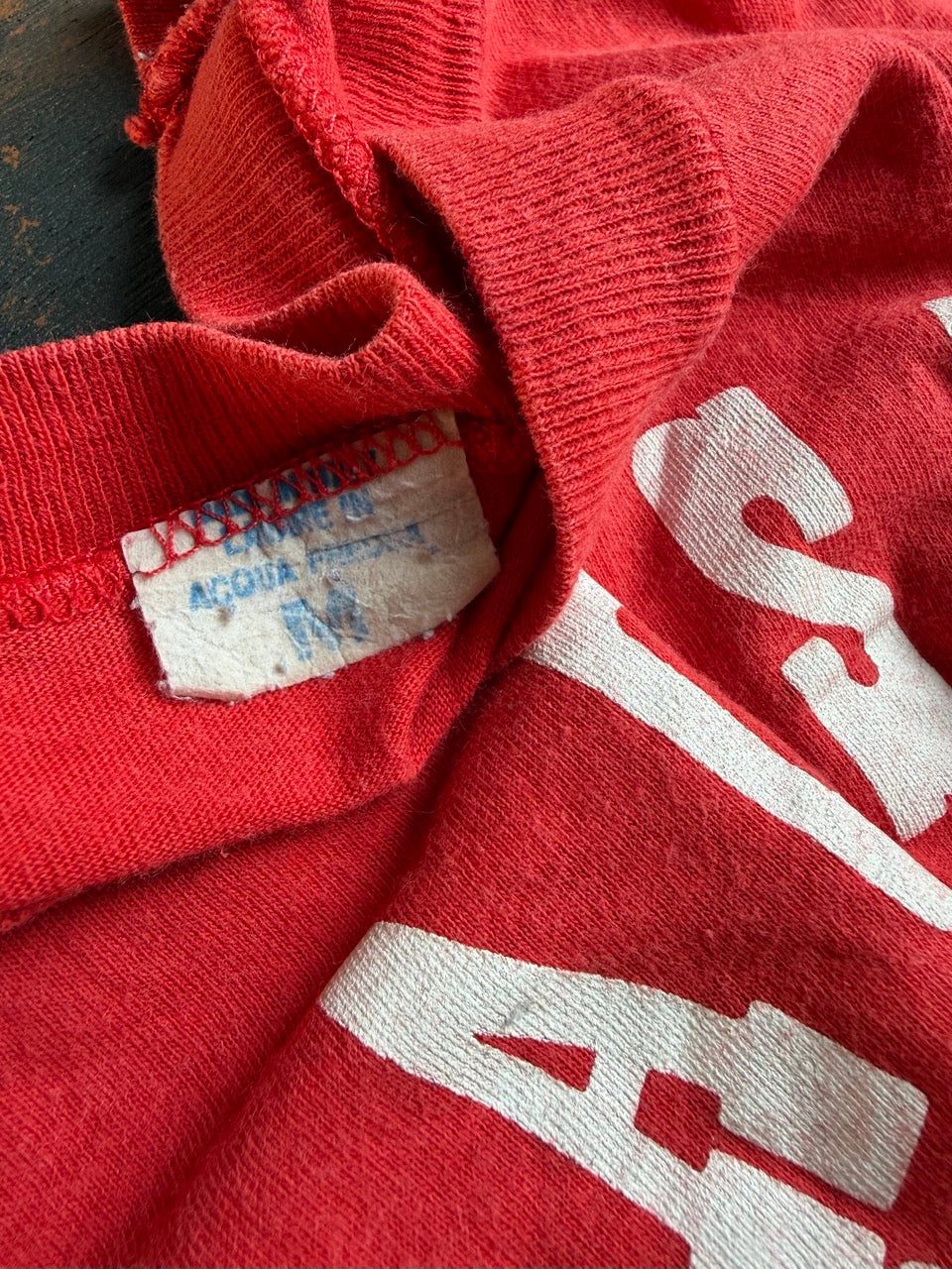 1980s "AOSR HEROES" Single Stitch Raglan Tee - Size Kids M