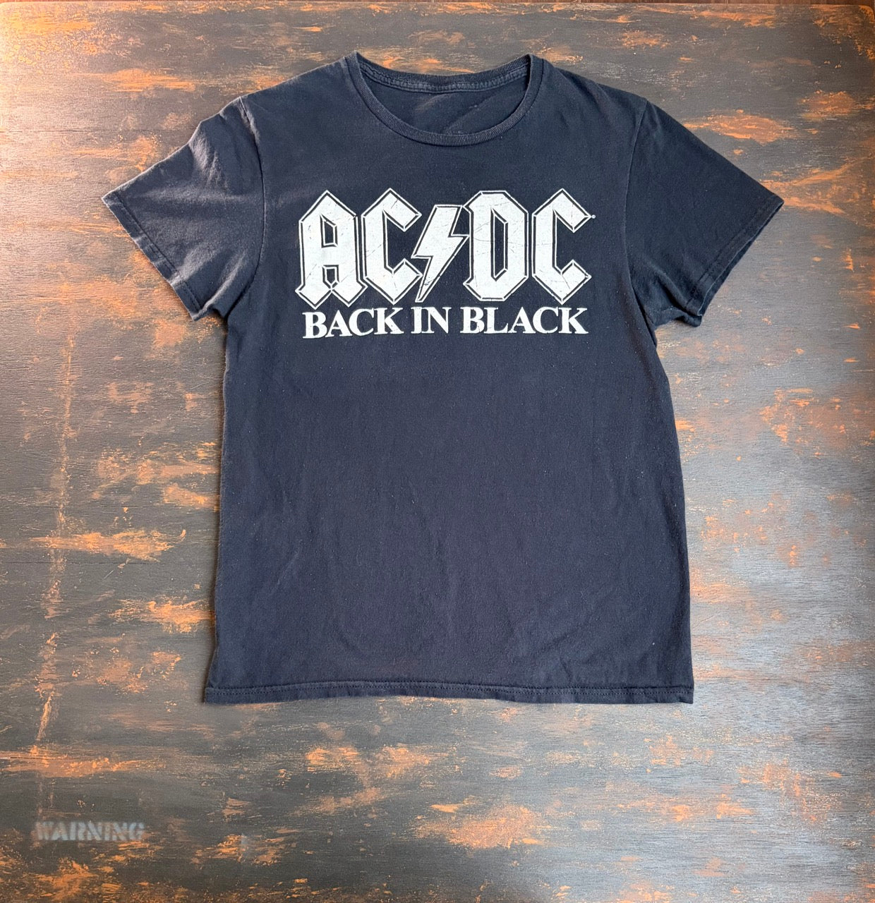 AC/DC" Back in Black Licensed Graphic Tee - Size Women's S