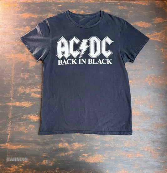 AC/DC" Back in Black Licensed Graphic Tee - Size Women's S