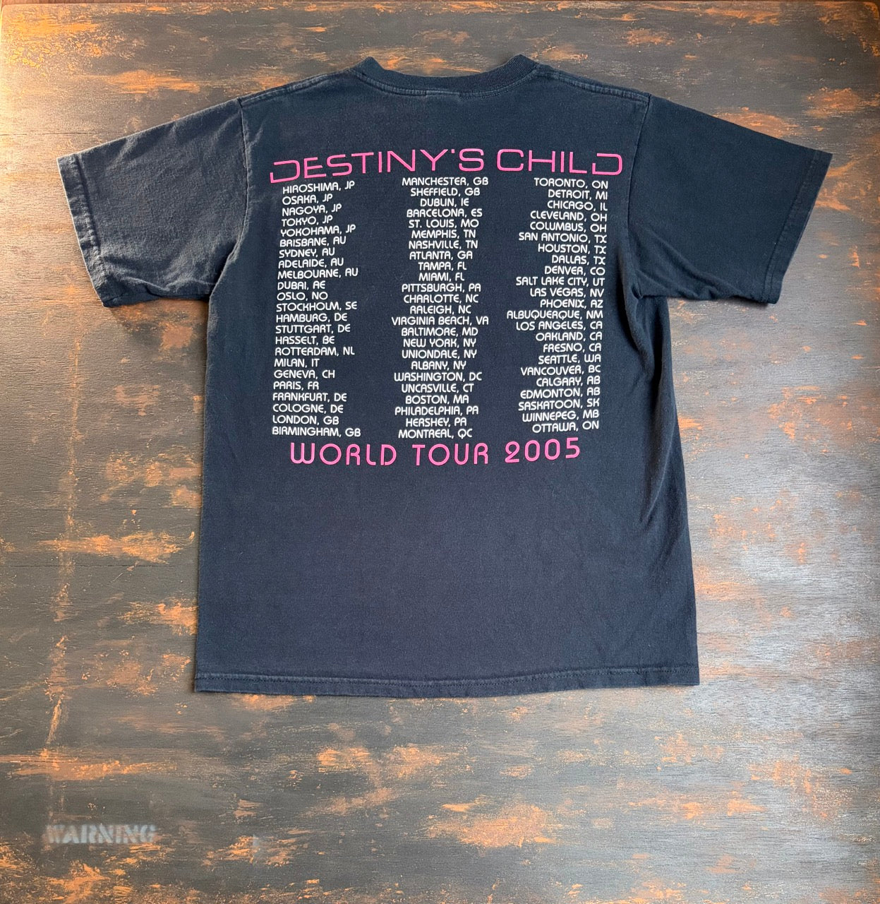2005 "DESTINY'S CHILD" Destiny Fulfilled World Tour Graphic Tee - Size S