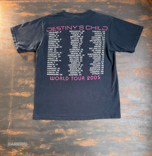 2005 "DESTINY'S CHILD" Destiny Fulfilled World Tour Graphic Tee - Size S